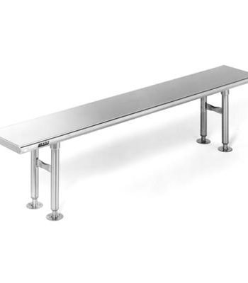 Solid Seat Top Stainless Steel Gowning Bench